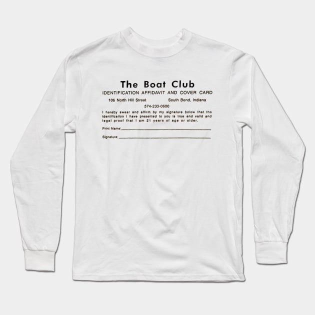 The Boat Club Long Sleeve T-Shirt by Cutter Grind Transport